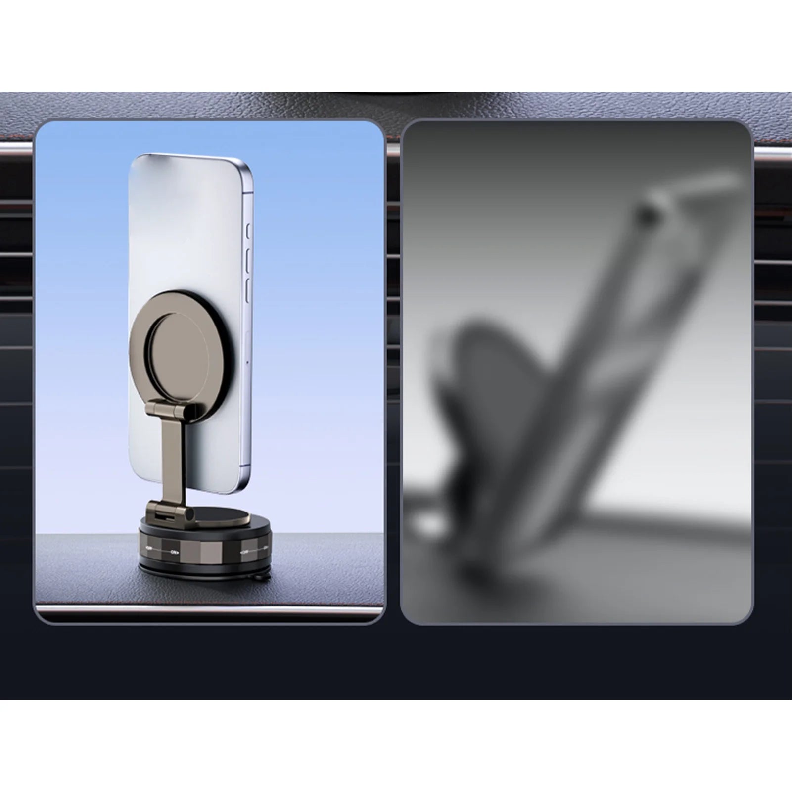 Vacuum Magnetic Suction Car Phone Holder Suction Cup Phone Mount Stand