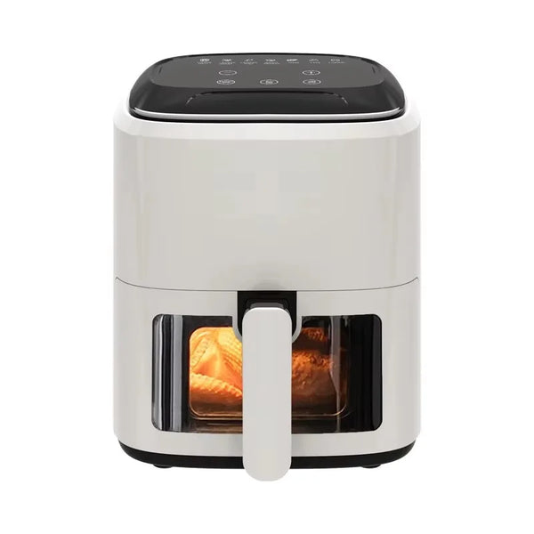 New Electric Air Fryer Smoke- 5.5L Capacity Smart Model Visible Cooking Eco-friendly Non-Stick Coating No Need Turn Over