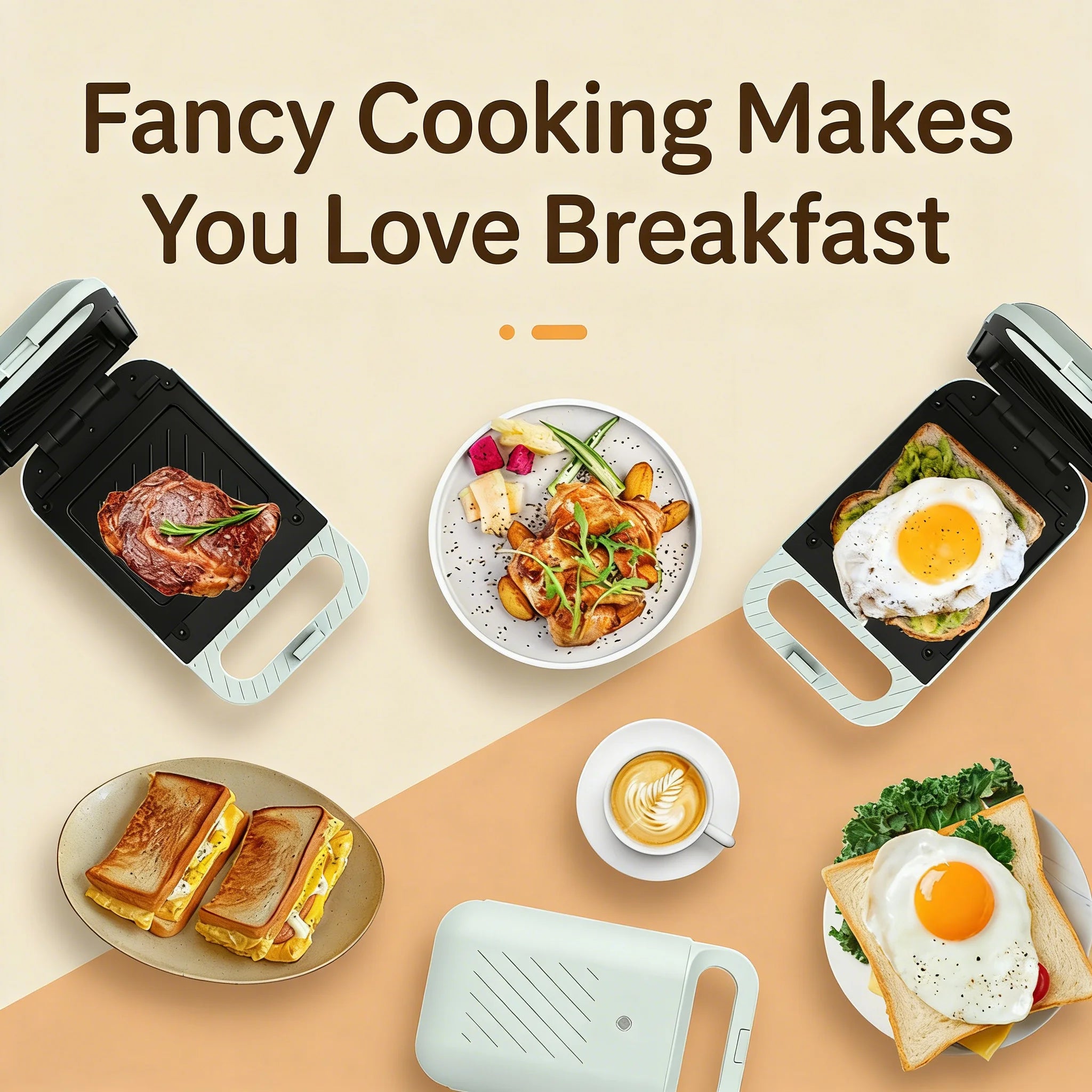 Small Household Light Food Maker Multifunctional Sandwich Waffle Toaster Egg Frying Machine