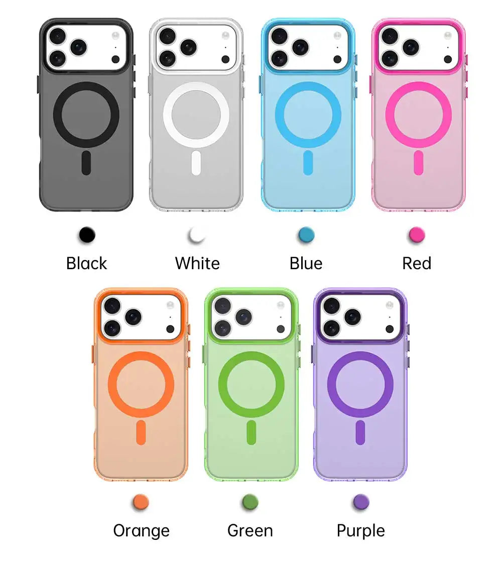 Matte Clear For Magsafe Wireless Charge Case for iPhone Max Military Shockproof