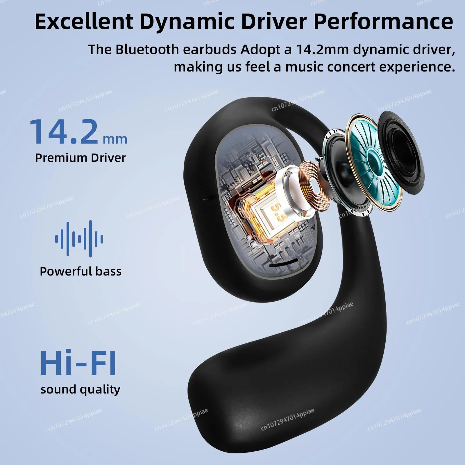 Portable Bone Conduction Earphones Bluetooth Stereo Noise Reduction Headset