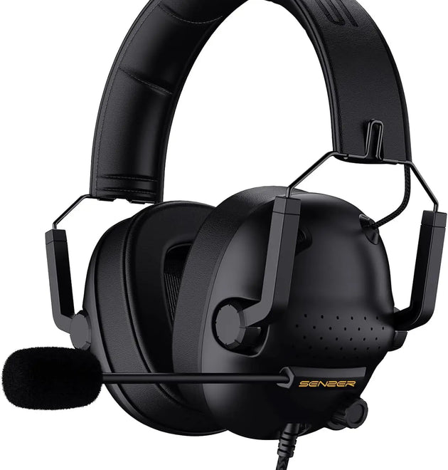 SENZER SG500 Surround Sound Pro Gaming Headset with Noise Cancelling Microphone-Portable Foldable Headphones for PC,PS4,PS5,Xbox