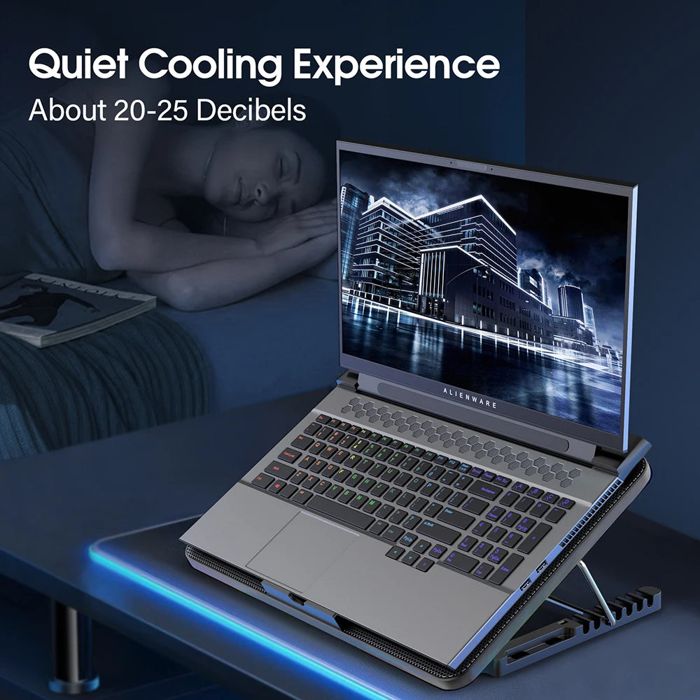 Laptop Cooling Pad Height Wind Speed Adjustable Laptop Cooer With Mobile