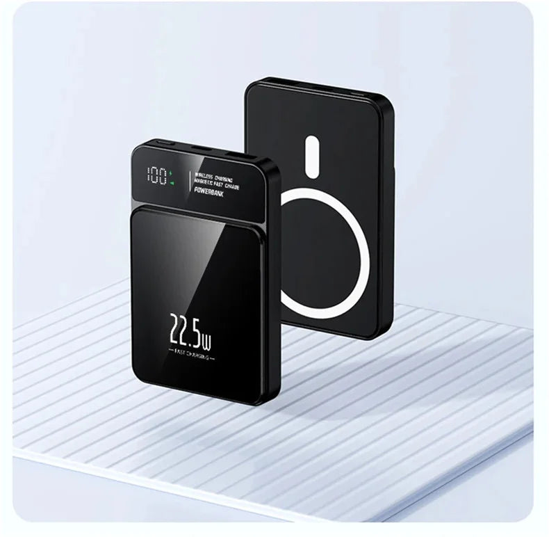 10000mAh Magnetic Power Bank 20W Wireless Power bank Slim Portable Battery