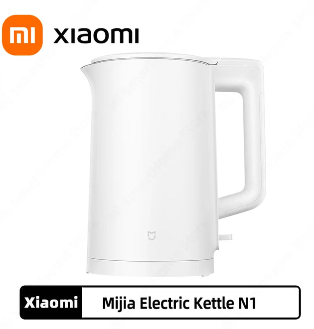 Xiaomi Mi Electric Kettle N1 1500W Fast Boiling Double Layer Anti-scald 304 Stainless Steel Seamless Liner 1.5L Capacity NEW