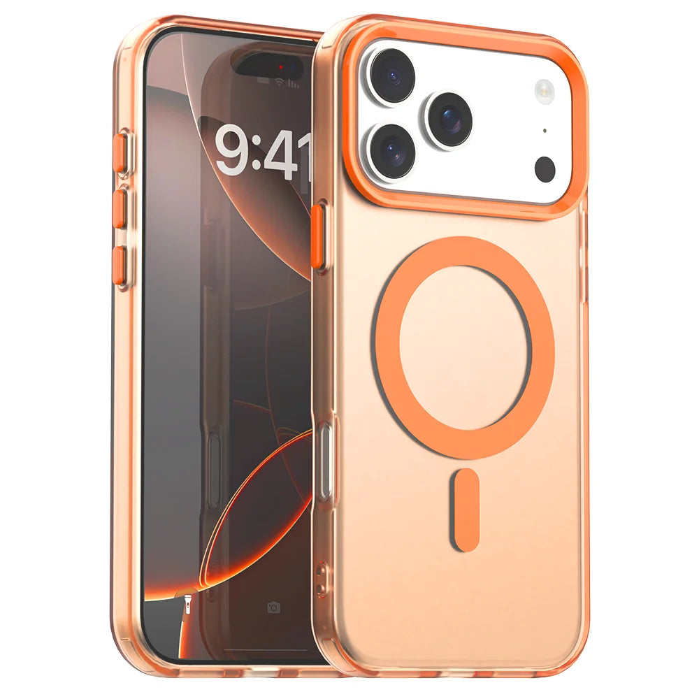 Matte Clear For Magsafe Wireless Charge Case for iPhone Max Military Shockproof