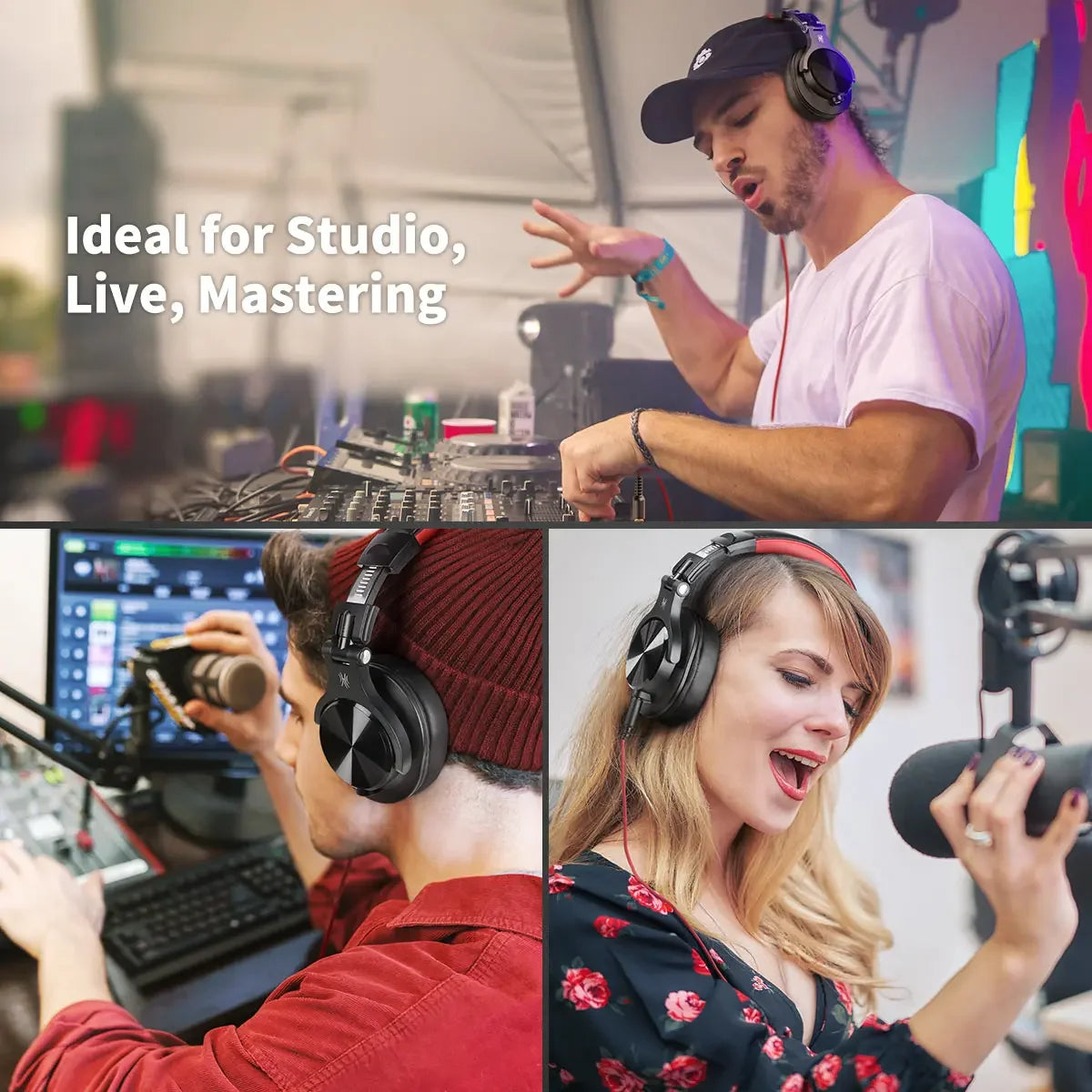 Oneodio A71 Wired Over Ear HiFi Headphones For Gaming