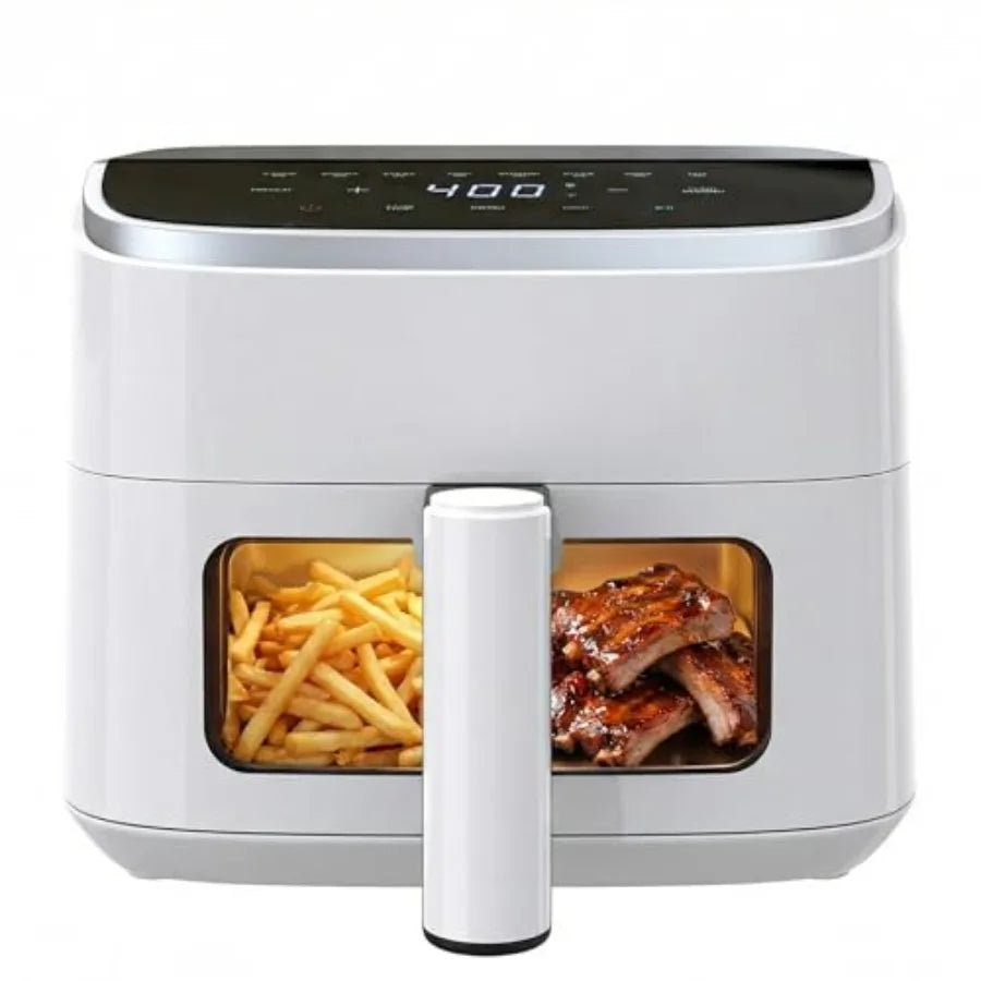 Air Fryer 4 Quart with Window 1500W Digital Airfryer with 8 Presets 60-Min Timer Max 400°F Auto Shut Off and Nonstick Dishwer S