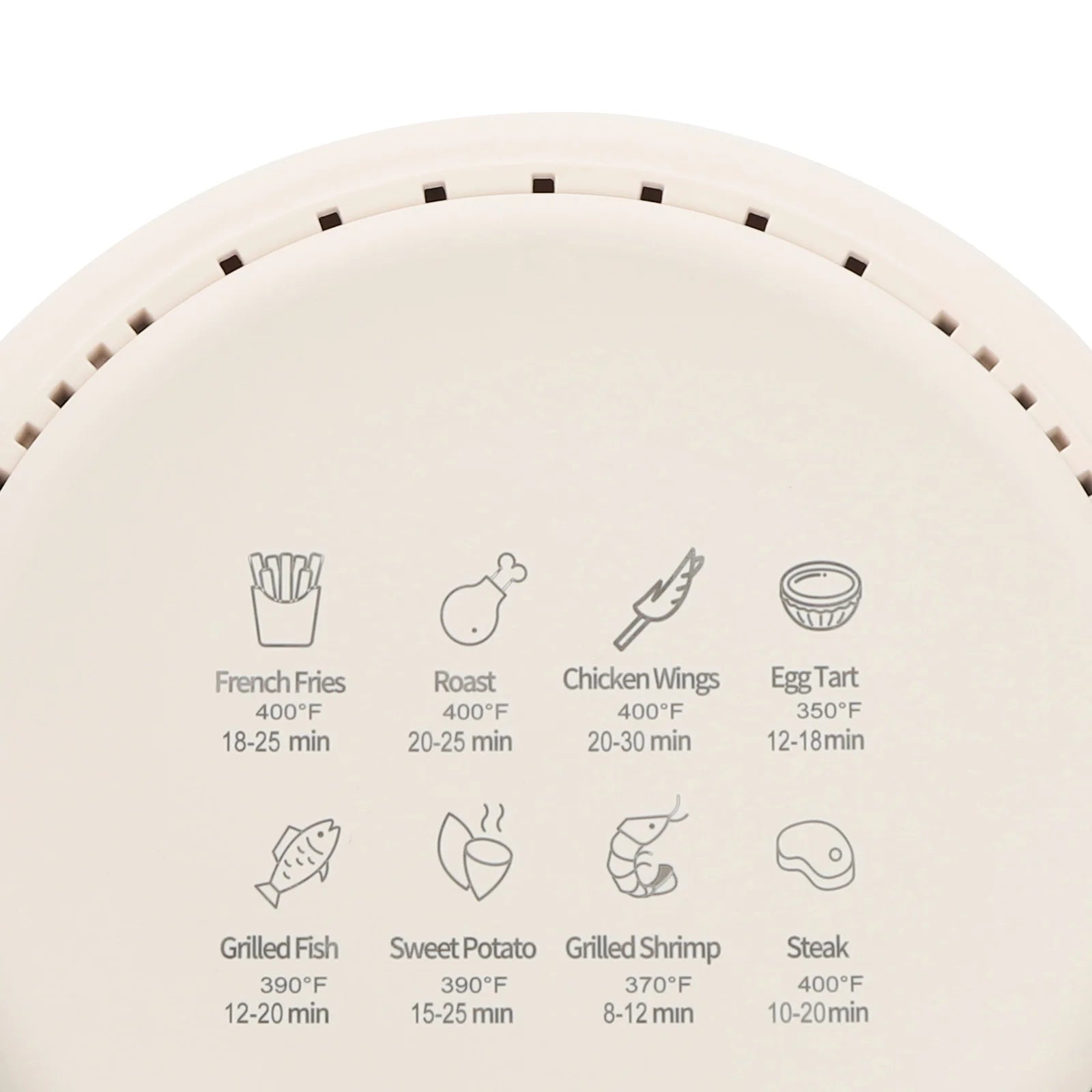 Visible Window Air Fryer 4.44Qt, 1200W Rapid Heating Glass Fryer with 8 Presets, Non-stick Borosilicate Glass Pot, 110V US Plug, for Fries, Wings (White)