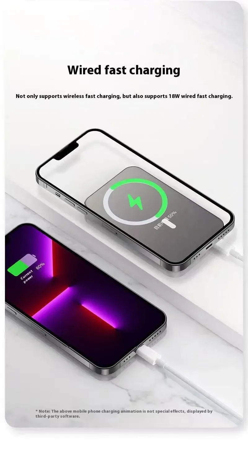 Magnetic Wireless Power Bank Fast Charging Portable External Battery