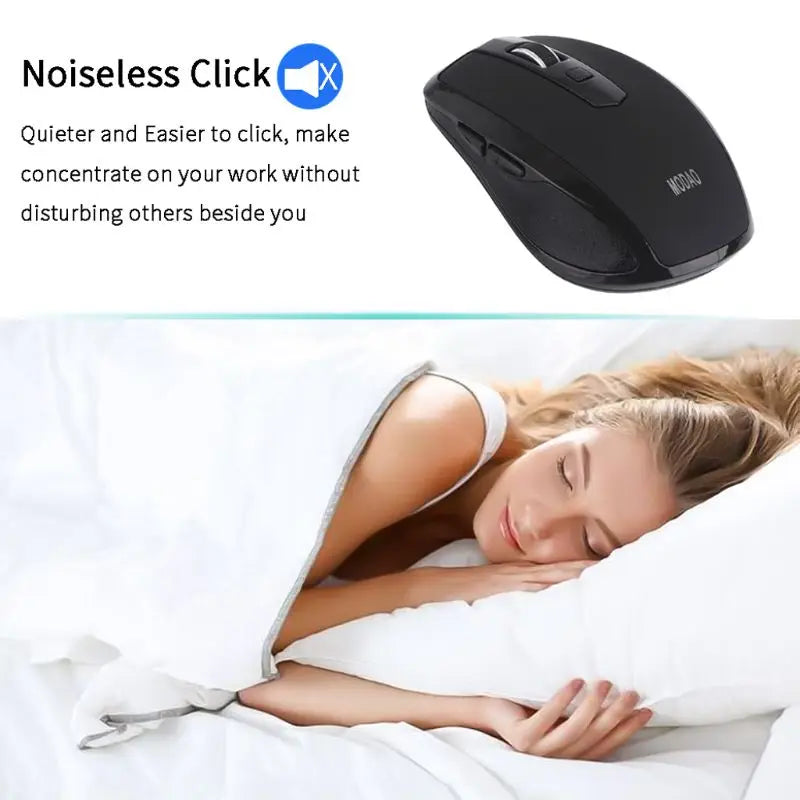 F3MA 2.4G Wireless Mouse 6 Buttons Noiseless USB Type C 1200 1600 DPI Gaming Mouse with Type-C Receiver MICE