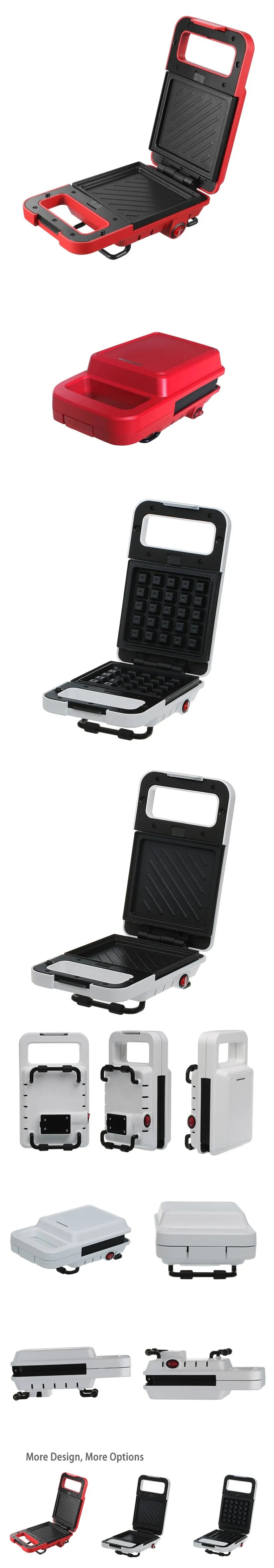 600W 6 in 1 Detachable Sandwich Maker Two Plate Electrical Sandwich Waffle Maker Breakfast Machine Sandwich Maker