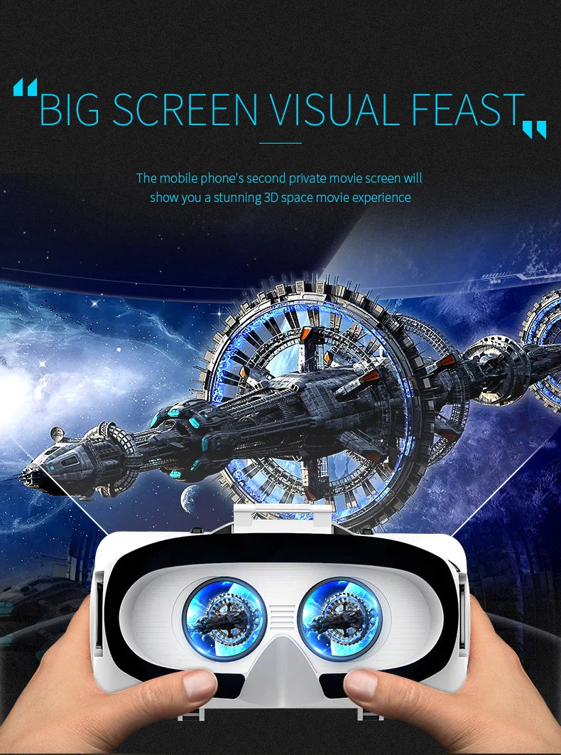 Virtual Reality 3D VR Glasses Shinecon Pro VR Glasses Google Cardboard Headset Virtual Glasses for ios Android Smartphone
