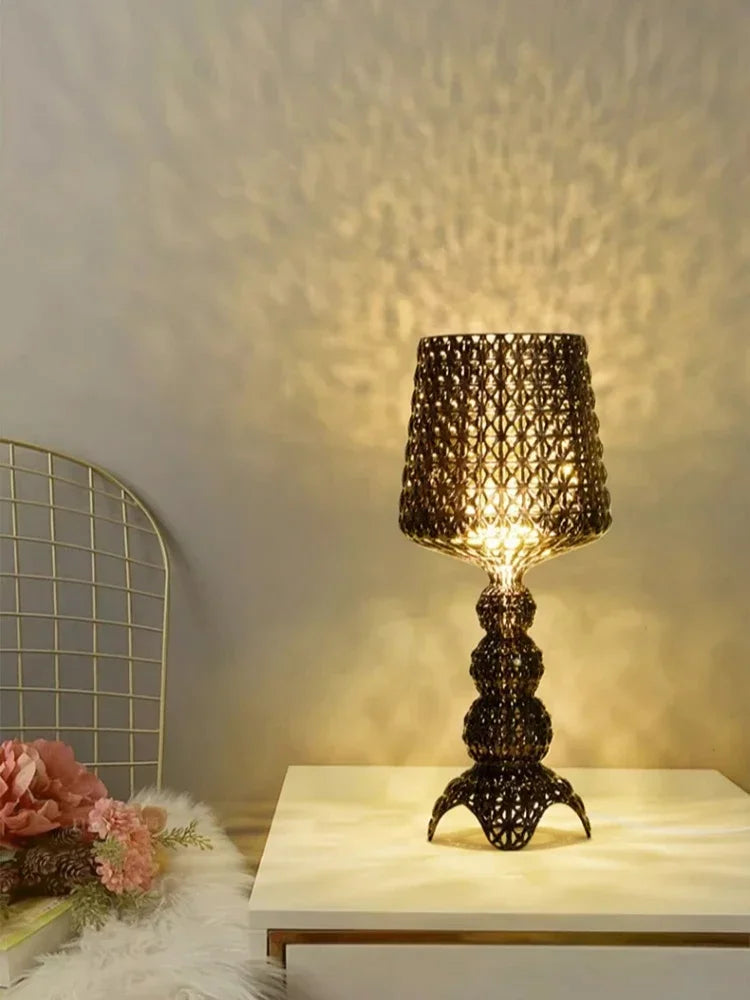 Italian Designer Hollow Goblet Acrylic Floor Lamp for Exhibition Hall Living Room