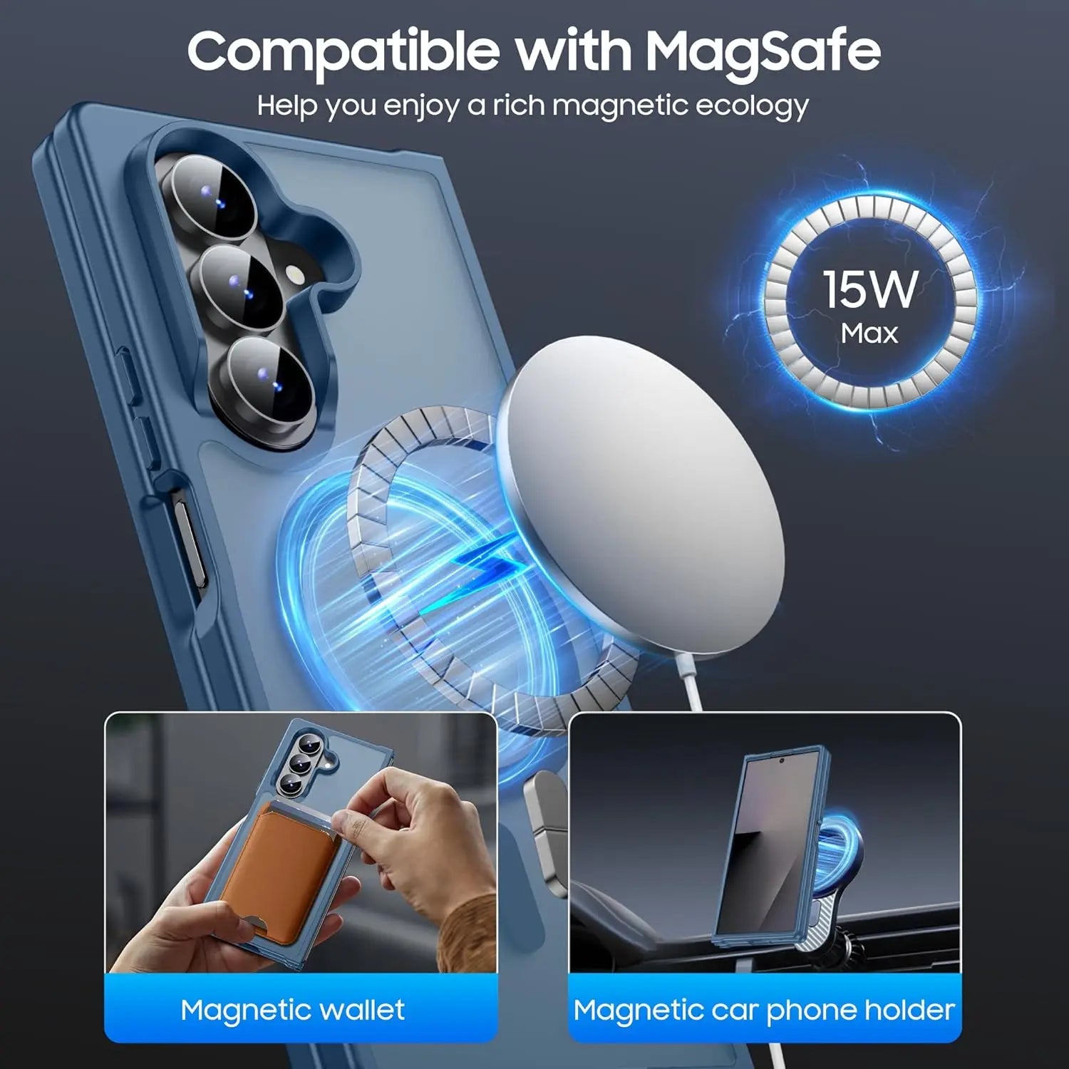 Fashion Magnetic Case For Samsung Galaxy Z Fold Ultra For MagSafe