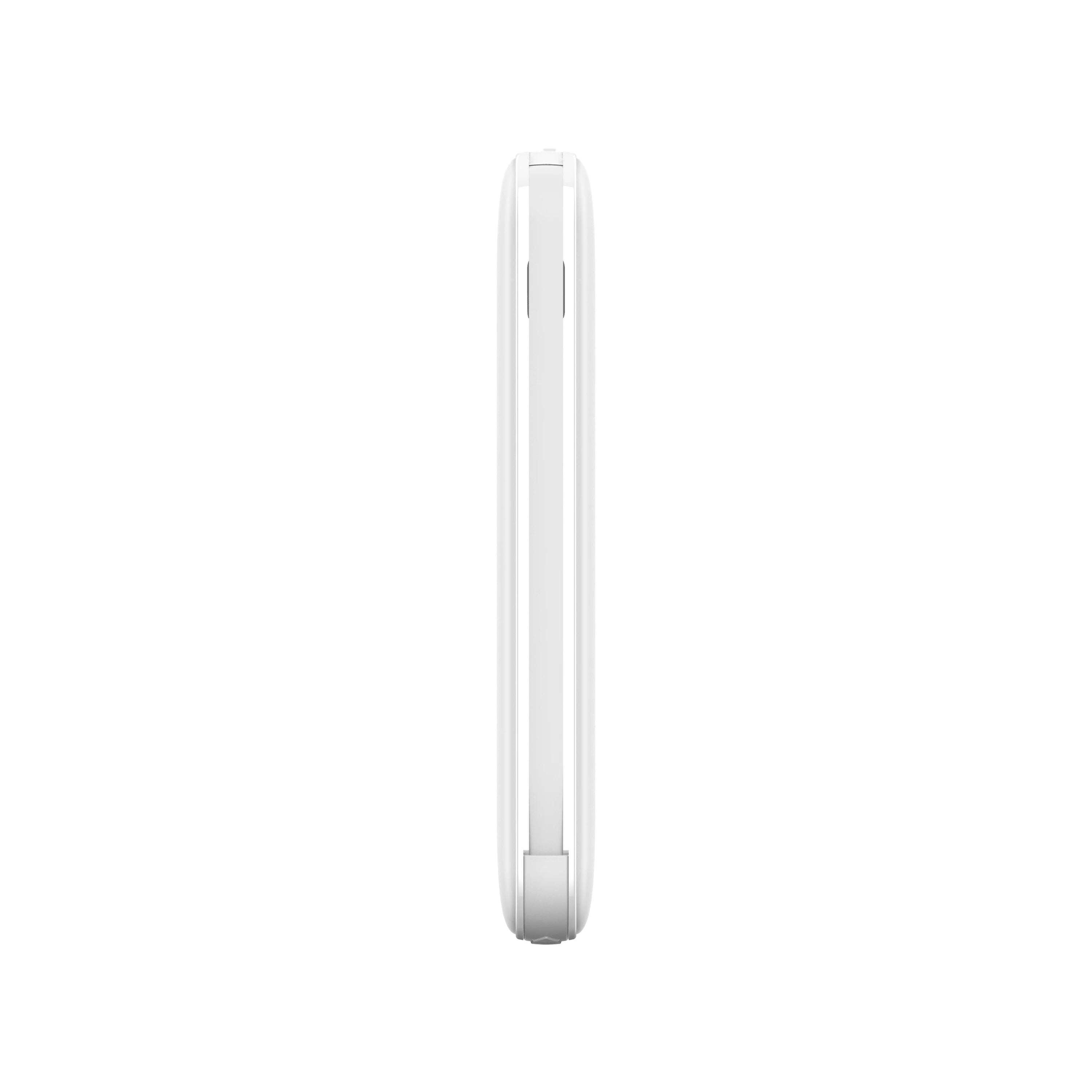 Ultra-thin Power Bank 5000mAh Built-in Cable Phone External Battery Powerbank