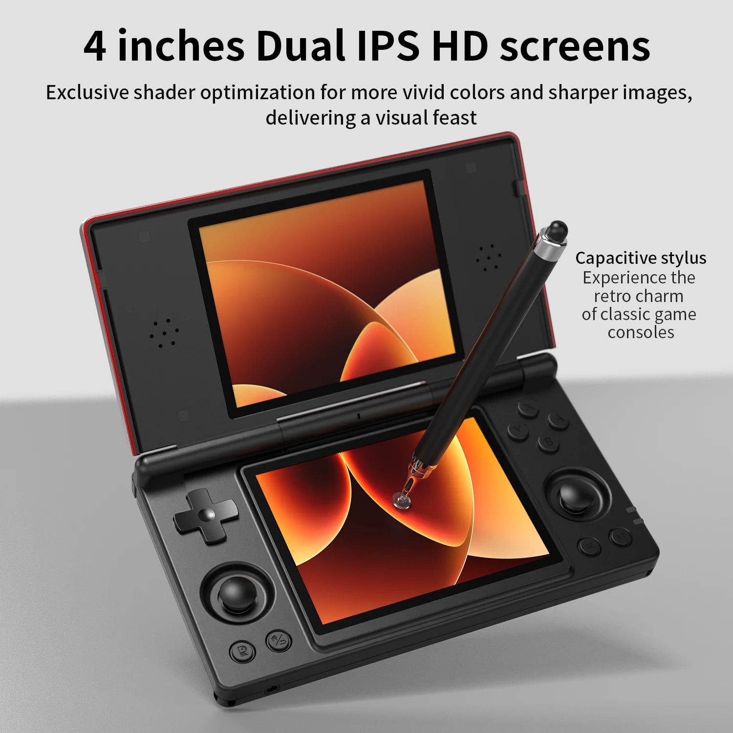 Anbernic RG DS Flip Handheld Game Console 4" IPS Dual Screen Android/Linux Dual OS 4000mAh Video Games RixelHK Wifi Streaming AI