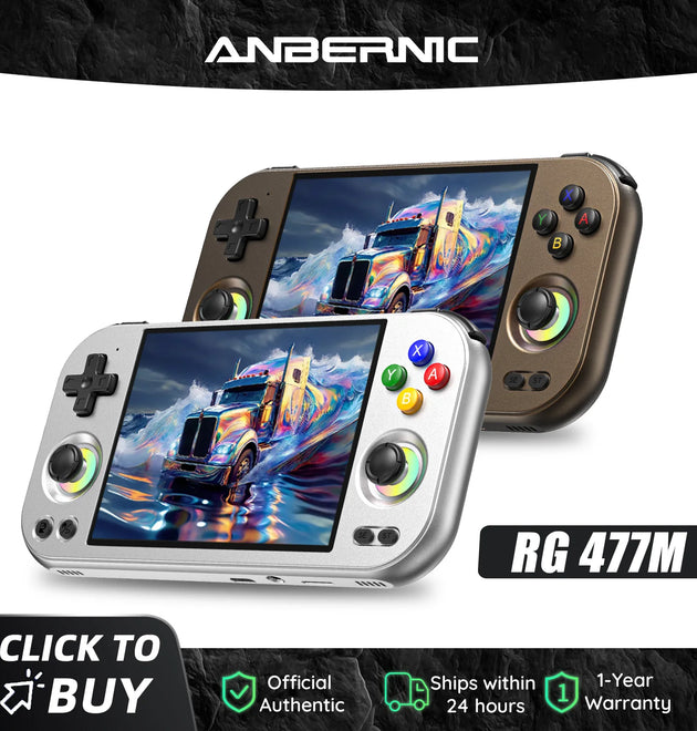 Anbernic RG 477M Retro Game Console Android 14 Dimensity 8300 Game Player 4.7-inch LTPS In-Cell Display RGB Hall Joystick RG477M