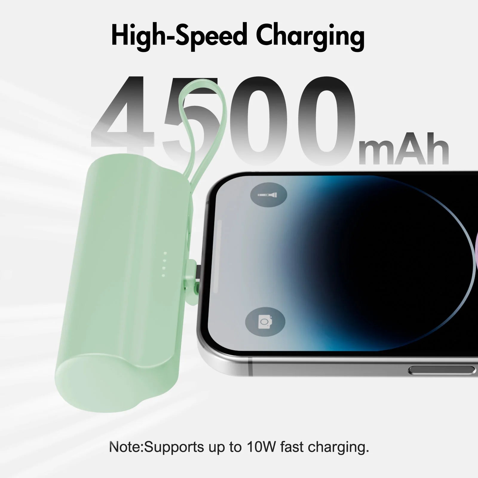 Mini Power Bank Portable 4500mAh Power Phone Charger Capsule Dual USB