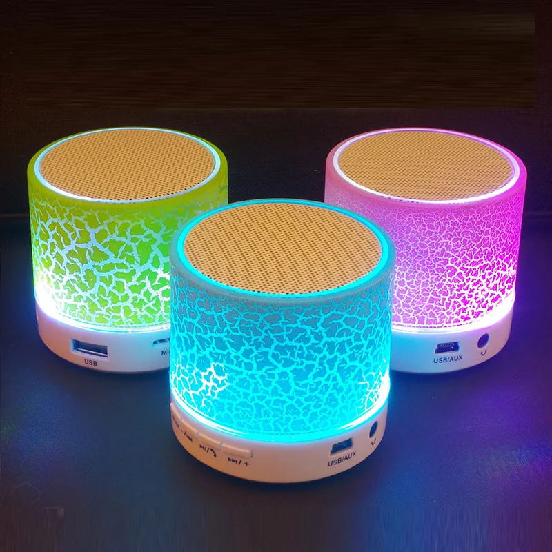 Mini Universal Portable Bluetooth Speaker Wireless Sound Box Speakers Colorful LED