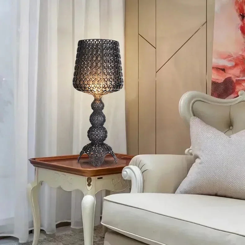 Italian Designer Hollow Goblet Acrylic Floor Lamp for Exhibition Hall Living Room