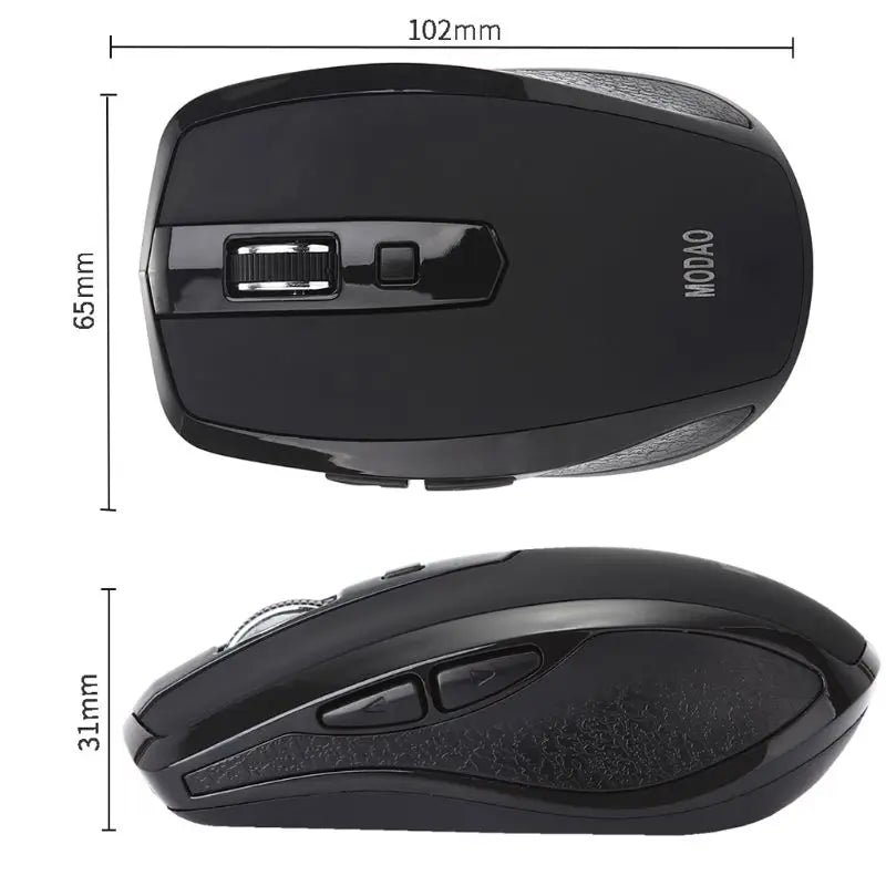 F3MA 2.4G Wireless Mouse 6 Buttons Noiseless USB Type C 1200 1600 DPI Gaming Mouse with Type-C Receiver MICE