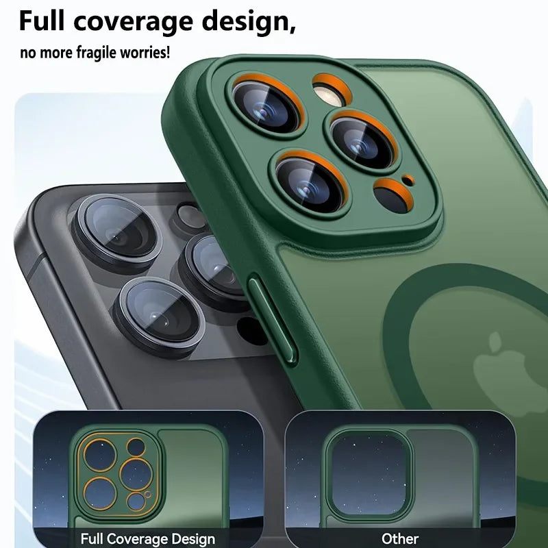 Luxury Frosted Phone Case For Pro Max Plus 17 Air 16e For Magsafe Cover