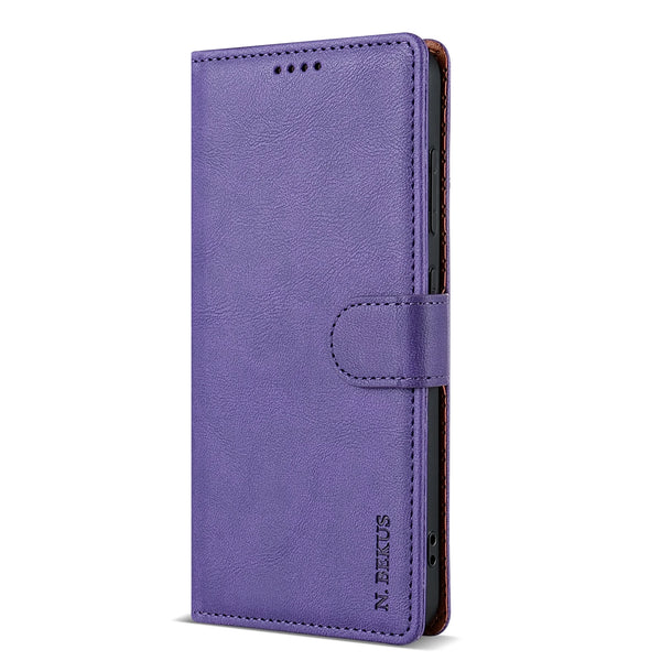Business Leather Phone Case For Samsung Galaxy Note20 Flip Card Wallet