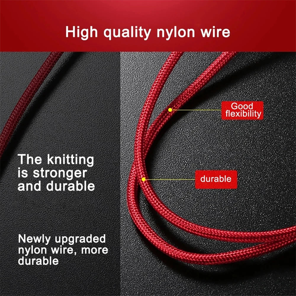 3 In 1 USB Charger Fast Charging Cable Type C Micro LIGHTNING Multi Charger
