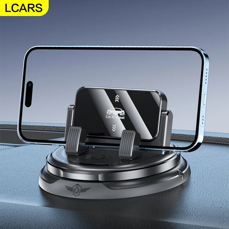 Lcars Car Dashboard Phone Holder, 360-Degree Rotatable, Multifunctional Phone Holder with Parking Number Plate, Special Support Stand for Car Navigation, Adhesive Base
