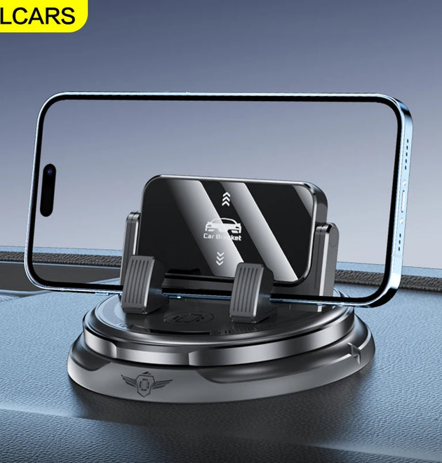 Lcars Car Dashboard Phone Holder, 360-Degree Rotatable, Multifunctional Phone Holder with Parking Number Plate, Special Support Stand for Car Navigation, Adhesive Base