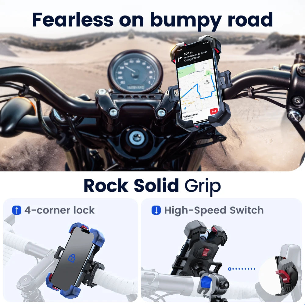 Joyroom 360° View Universal Motorcycle Phone Holder Bicycle Phone Holder