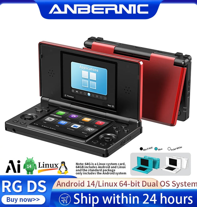 Anbernic RG DS Flip Handheld Game Console 4