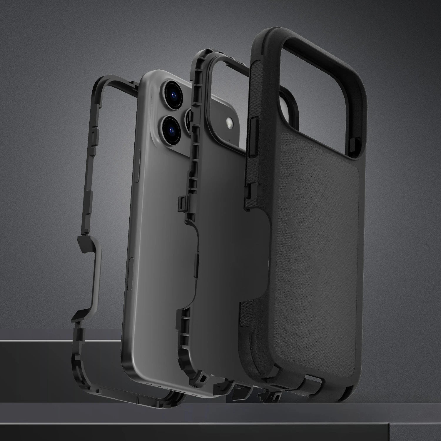 Rugged Shockproof Case with Belt Clip 2-Tone Design Heavy Duty Protection