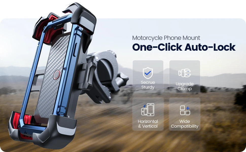 Joyroom 360° View Universal Motorcycle Phone Holder Bicycle Phone Holder