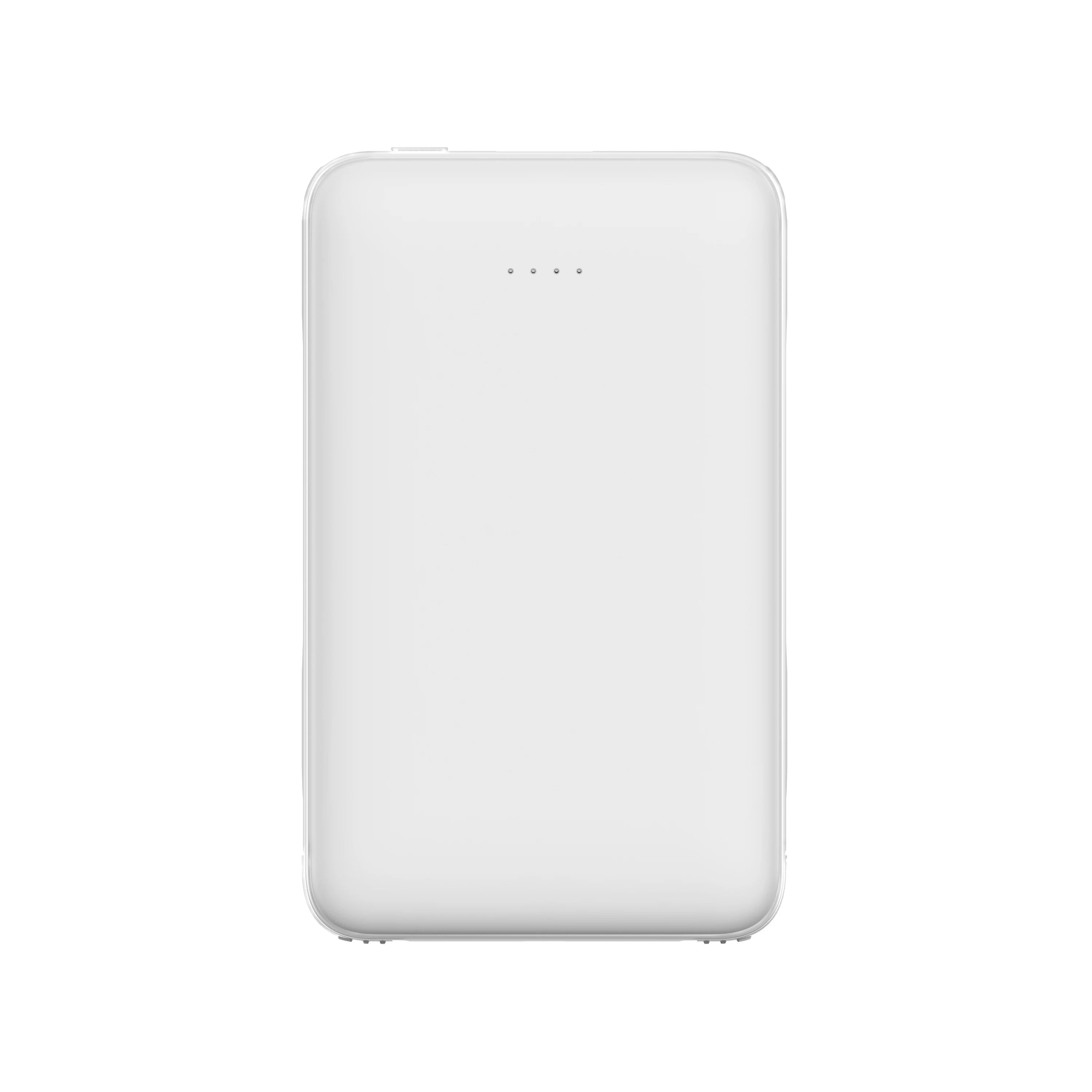 Ultra-thin Power Bank 5000mAh Built-in Cable Phone External Battery Powerbank