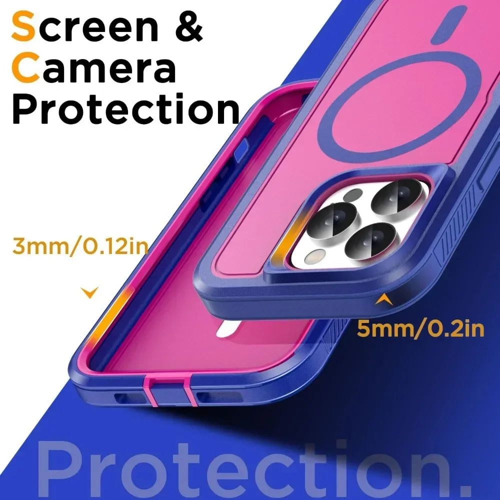 Luxury Ott Magnetic Armor Cases for IPhone Max Box Shockproof Charging