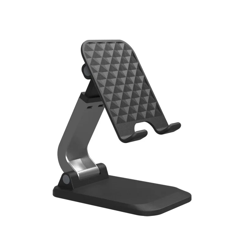 Aluminum Alloy Foldable Desktop Phone Stand with 360° Rotating Metal Base