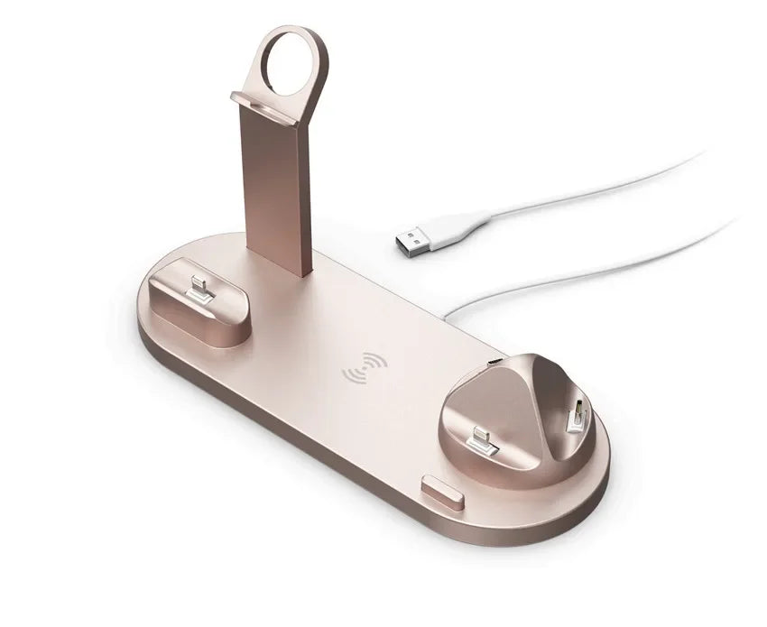 7 in 1 Wireless Charger Stand Pad For iPhone 17-12 Pro Max Apple Watch Airpods Pro iWatch 8 7 Fast Charging Dock Station