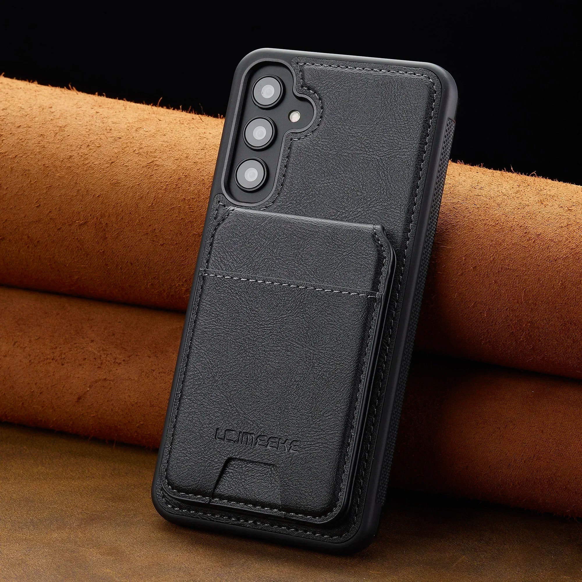 Detachable Leather Case For Samsung Galaxy Card Wallet Phone Bag