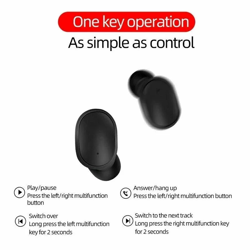 E6S TWS Wireless Headphones Sports Waterproof Bluetooth 5.0 Earphone