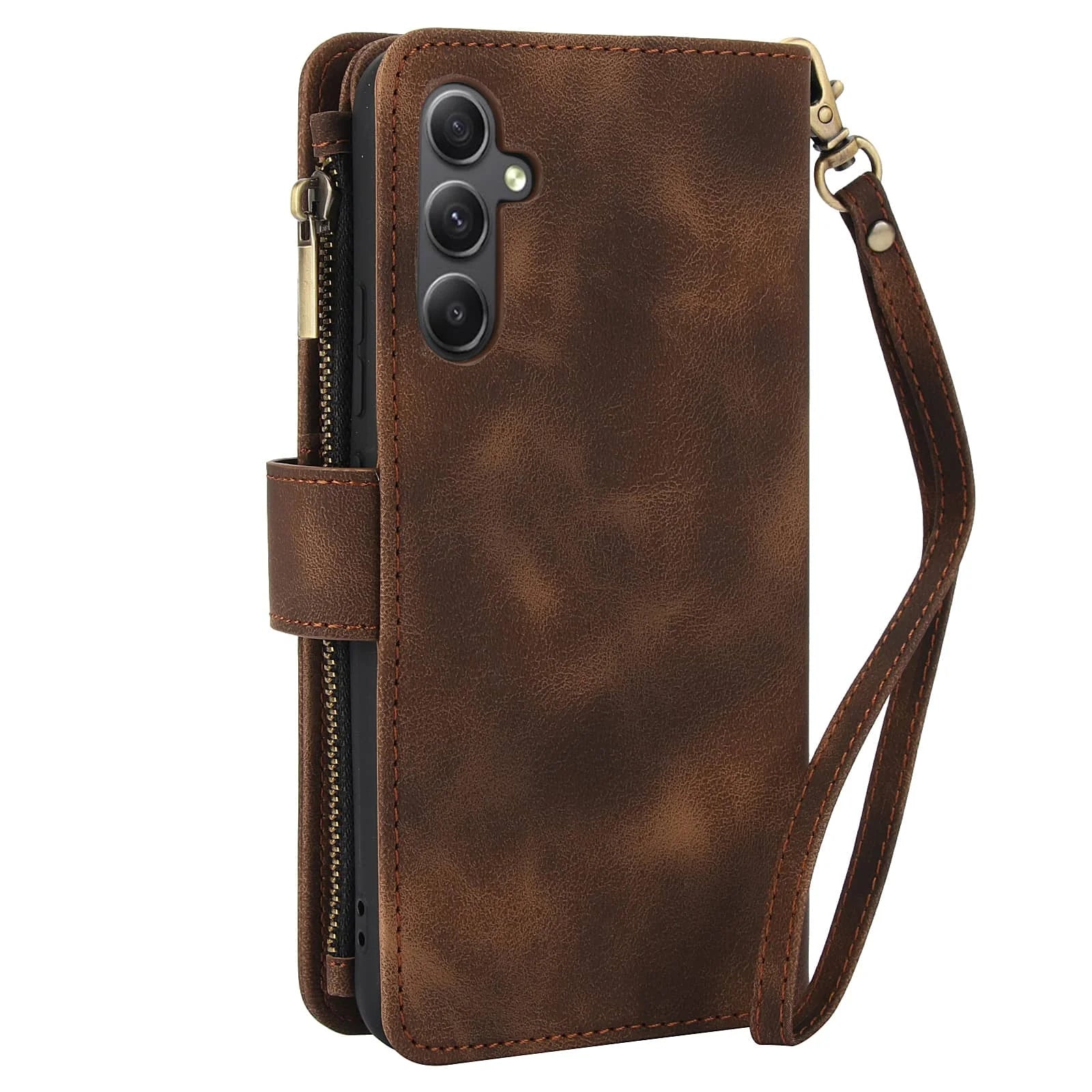 for Samsung Galaxy Case Wallet, Durable Leather Magnetic Buckle Flip Card Holder