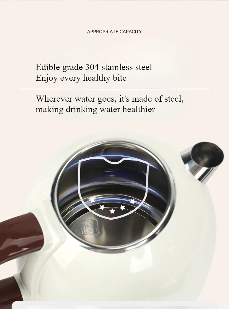 220V Portable Electric Kettle 1.8L Stainless Steel Electric Tea Kettle Mini Household Water Boiler Home Kitchen Appliances
