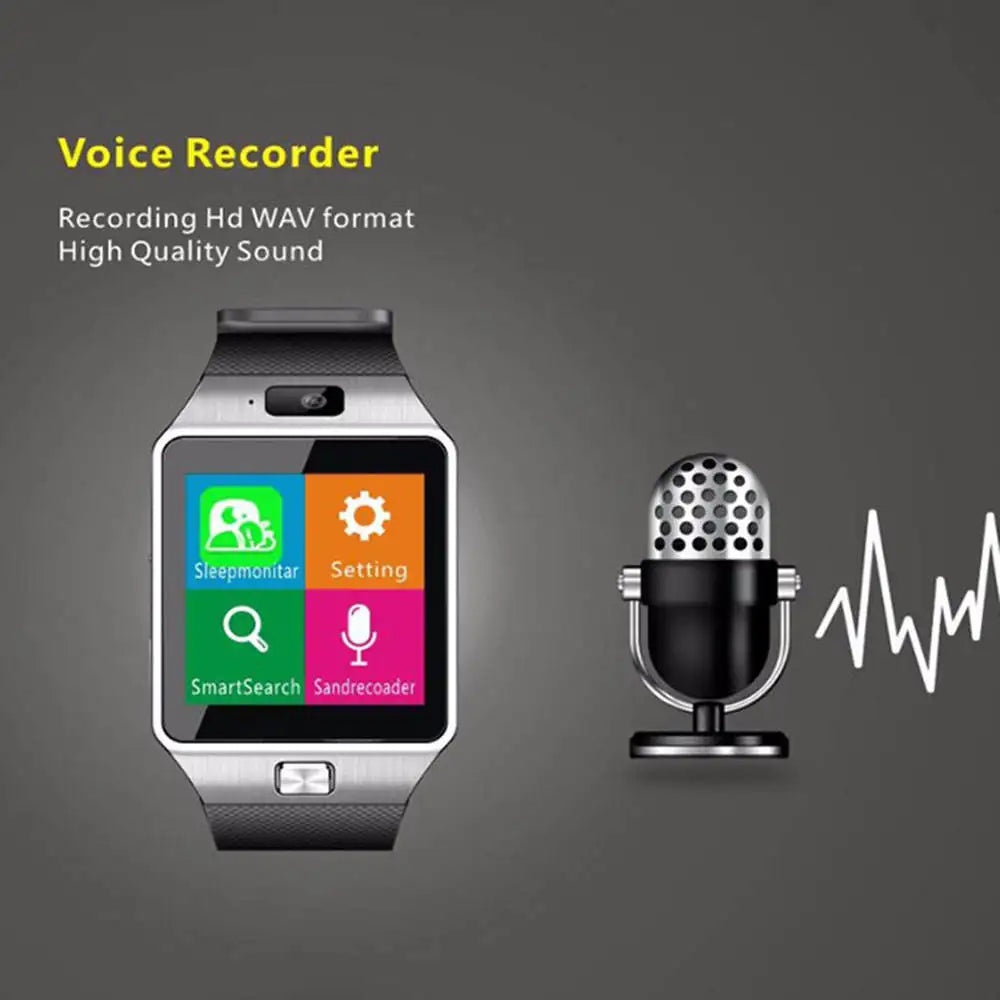 Smart Watch DZ09 Digital Touch Screen Q18 Bracelet Camera Bluetooth WristWatch SIM Card Smart Watch IOS Android Phones Support