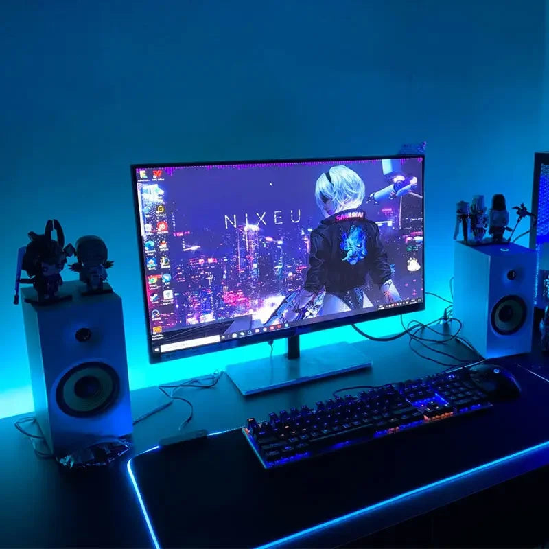 Computer Screen Light Strip Monitor RGBIC Bluetooth LED Lights Game Room
