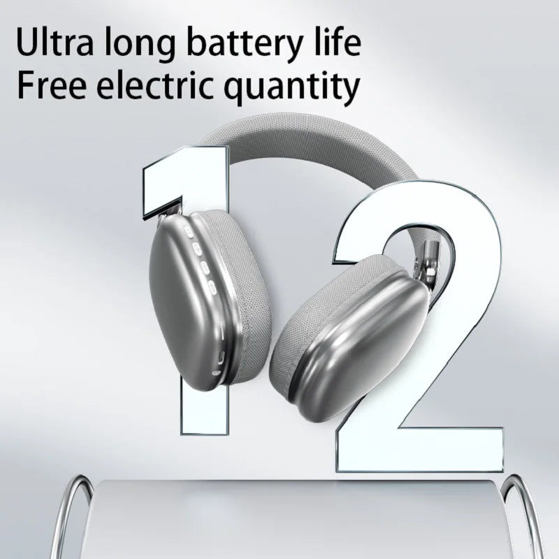 Original 9D Surround Sound Headsets Metal Wireless Bluetooth Headphones