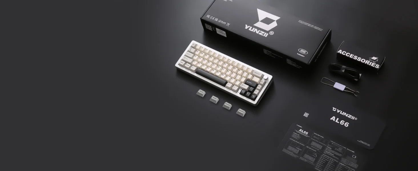 Aluminum Knob Wireless Bluetooth Wired Hot Swap Gasket Mounted RGB Keyboard