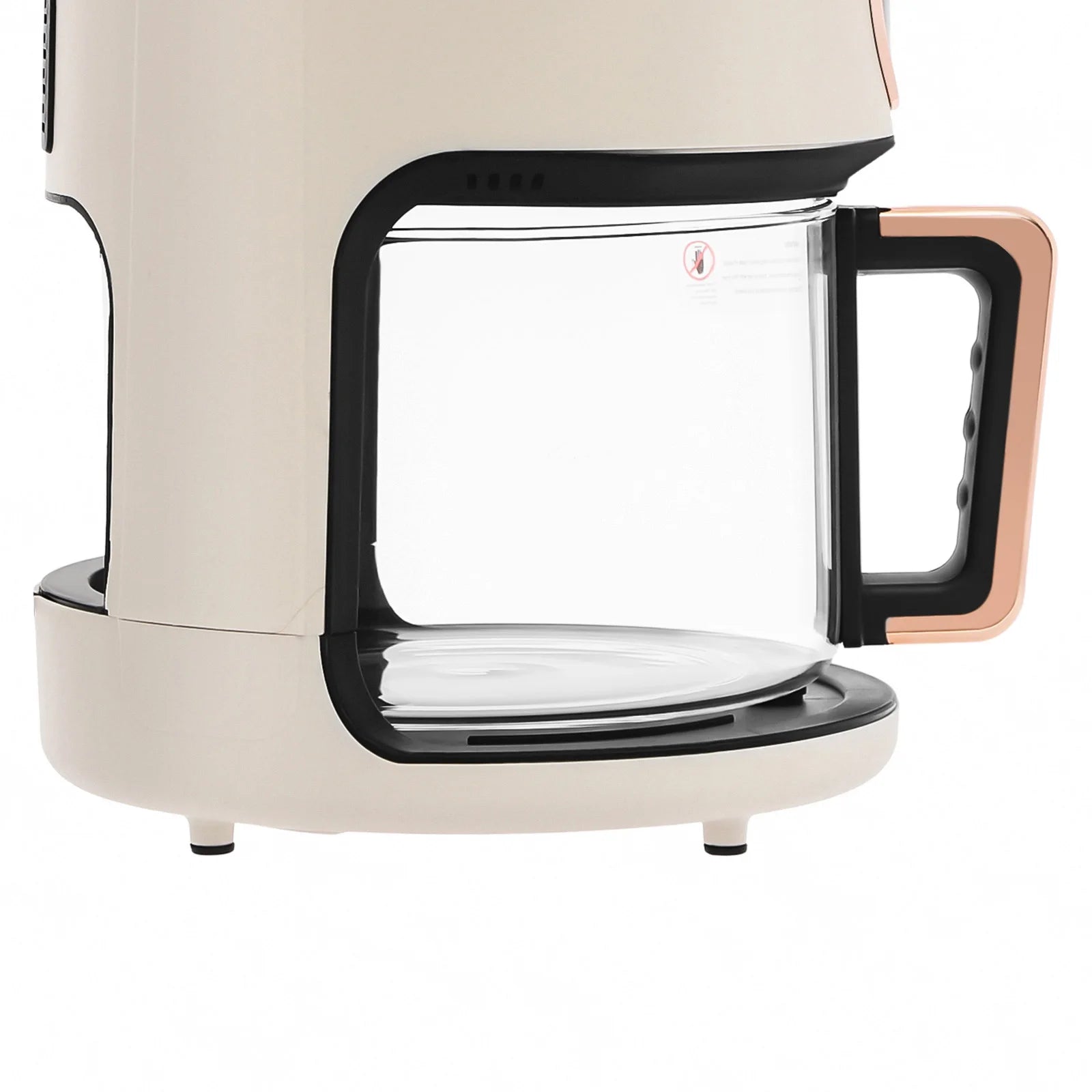 Visible Window Air Fryer 4.44Qt, 1200W Rapid Heating Glass Fryer with 8 Presets, Non-stick Borosilicate Glass Pot, 110V US Plug, for Fries, Wings (White)