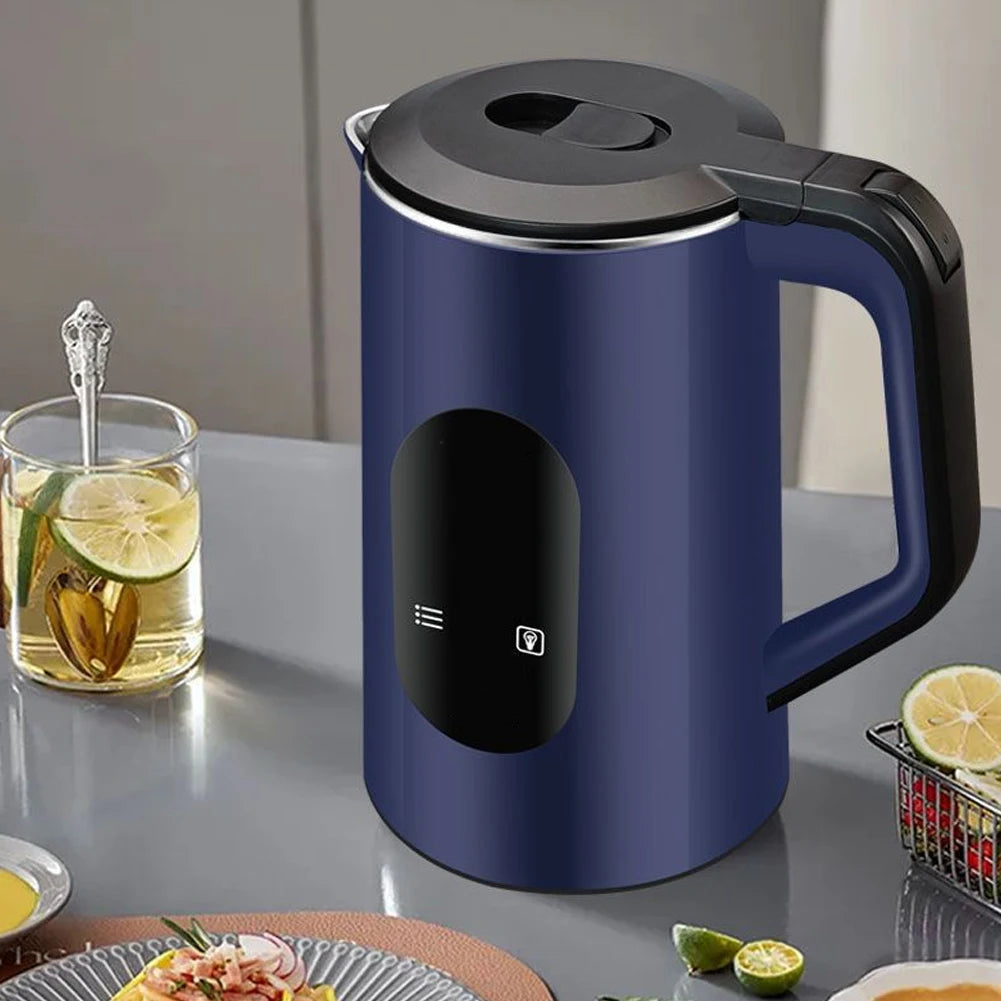 2.2L Stainless Steel Electric Digital Display Large Tea Kettle 1500W Fast Boil Thermal Water Kettle for Making Tea and Coffee