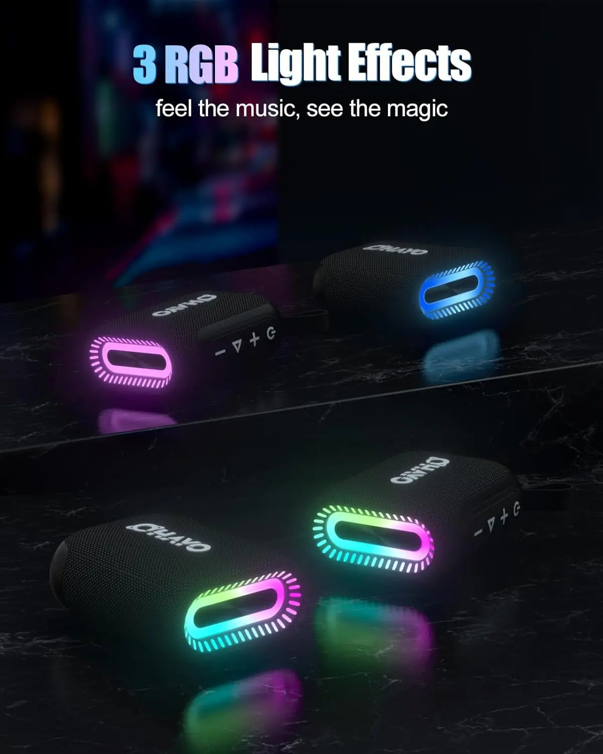 Wireless Portable Speaker Bluetooth 5.3,10W Loud Deep Bass Sound